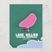 Lake Hillier Australian map. Briefkaart (Voorkant)