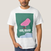 Lake Hillier Australian map. T-shirt (Voorkant)