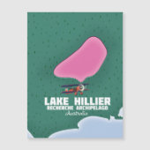 Lake Hillier Australische kaart. (Voorkant)
