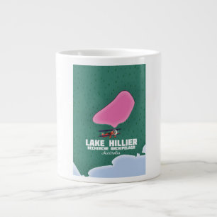 Lake Hillier Australische kaart. Grote Koffiekop