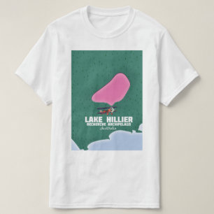 Lake Hillier Australische kaart. T-shirt