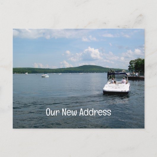 Lake Home New Address Briefkaarten (Voorkant)