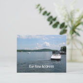 Lake Home New Address Briefkaarten (Staand voorkant)