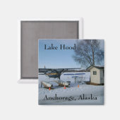 Lake Hood, Anchorage, Alaska Magneet (Voorkant / Achterkant)