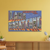 Lake Hopatcong, New Jersey - Large Letter Scenes Canvas Afdruk (Insitu (Woonkamer))