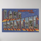 Lake Hopatcong, New Jersey - Large Letter Scenes Poster (Voorkant)