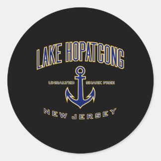 Lake Hopatcong NJ voor Ronde Sticker
