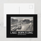 Lake Hopatcong treinstation jaren 1910 Briefkaart (Voorkant / Achterkant)