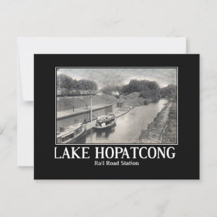 Lake Hopatcong treinstation jaren 1910 Briefkaart