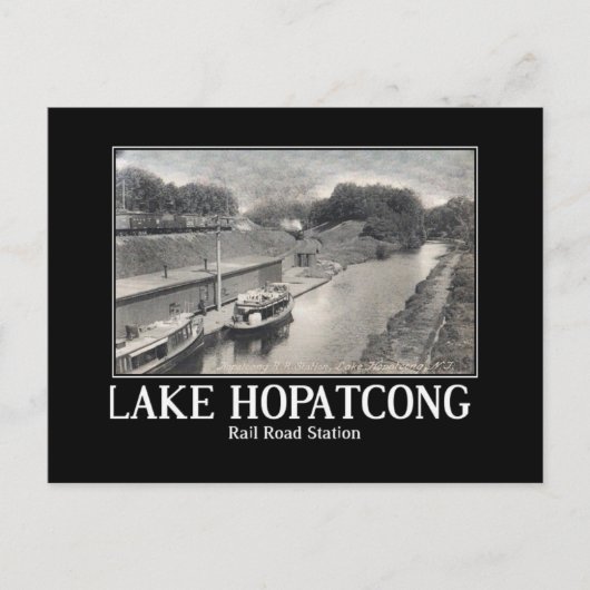 Lake Hopatcong treinstation jaren 1910 Briefkaart (Voorkant)