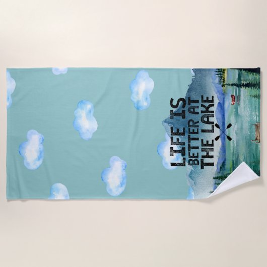 Lake House Beach Towel Strandlaken (Voorkant)