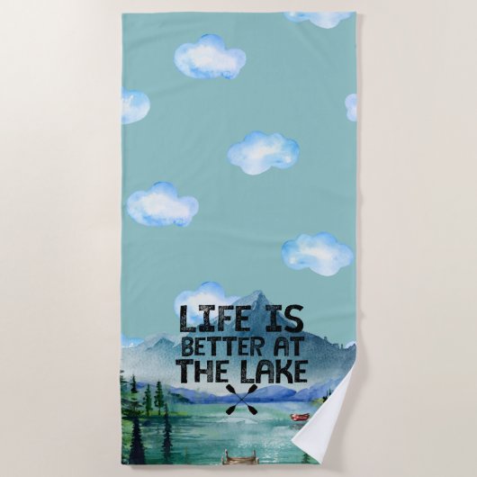 Lake House Beach Towel Strandlaken (Voorkant)