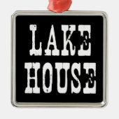 Lake House Black Metalen Ornament (Voorkant)