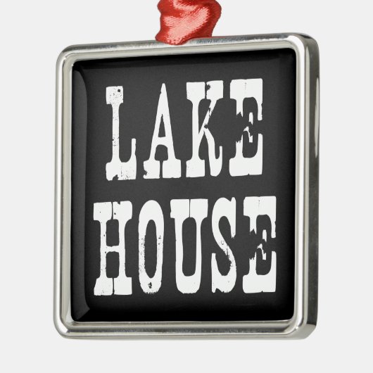 Lake House Black Metalen Ornament (Links)