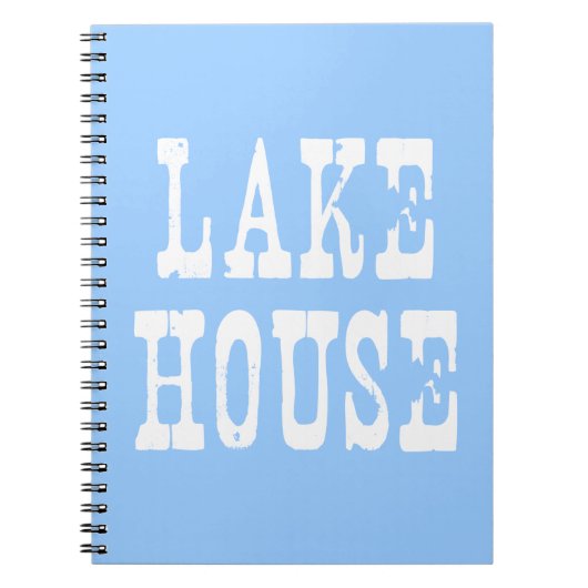 Lake House Blue Notitieboek (Voorkant)