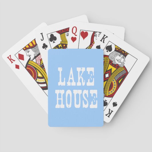 Lake House Blue Pokerkaarten (Achterkant)