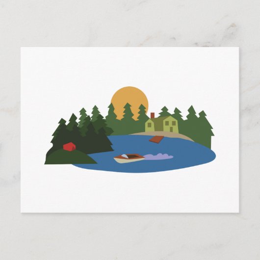 Lake House Briefkaart (Voorkant)