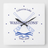 Lake House Cabin Cottage Wandklok (Voorkant)