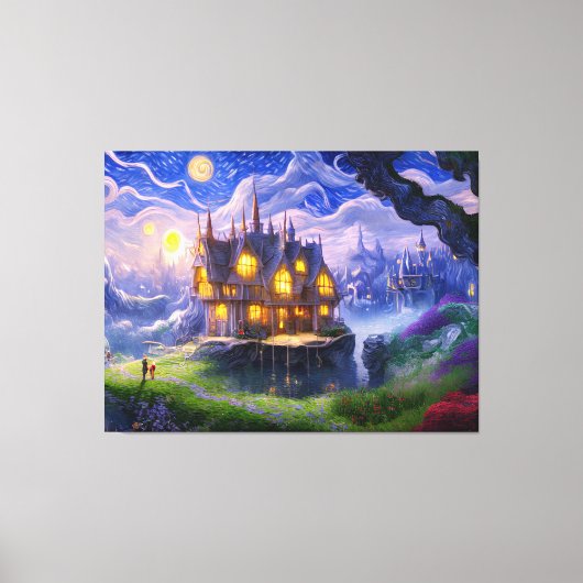 Lake House Canvas Afdruk (Voorkant)