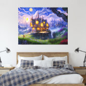 Lake House Canvas Afdruk (Insitu (Slaapkamer))