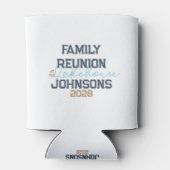 Lake house familie reünie retro typografie blikjeskoeler (Achterkant)