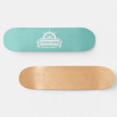 Lake House Family Name Summer Vacation Persoonlijk Skateboard (Horizontaal)