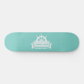 Lake House Family Name Summer Vacation Persoonlijk Skateboard (Horizontaal)