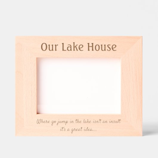 Lake House - Laser geëtst Lijst Gegraveerde Lijstjes (Voorkant)