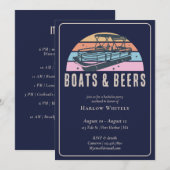 Lake House Nautical Boats Beers vrijgezellenfeest Kaart (Voorkant / Achterkant)