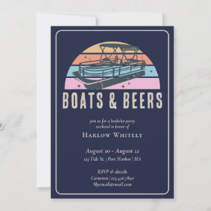 Lake House Nautical Boats Beers vrijgezellenfeest Kaart