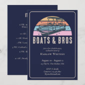 Lake House Nautical Boats Bros vrijgezellenfeest Kaart (Voorkant / Achterkant)