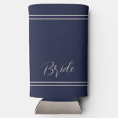 Lake House nautische marine bachelorette bruid Seltzer Blikjeskoeler (Achterkant)