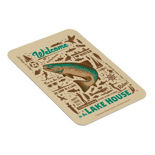 Lake House Pattern Magneet (Rechterzijde)