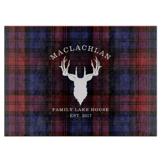 Lake House Pset Tartan Clan MacLachlan Snijplank (Voorkant)