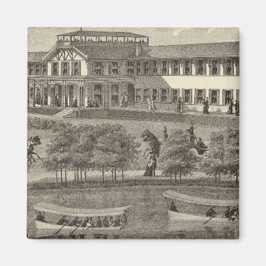 Lake House, Spring Lake, NJ Magneet (Voorkant)