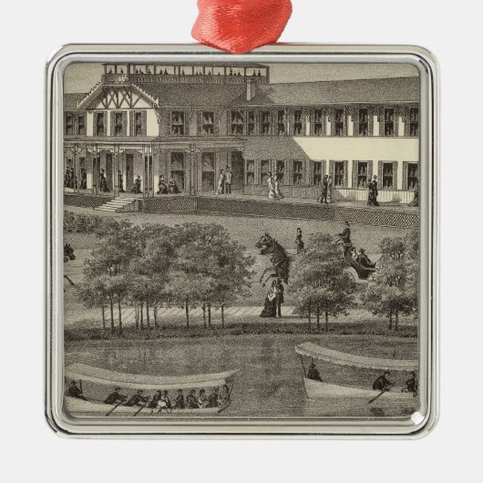 Lake House, Spring Lake, NJ Metalen Ornament (Voorkant)