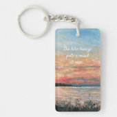 Lake House Sunset Art Vacation Resort Rental Sleutelhanger (Voorkant)