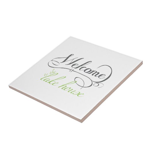 Lake House Tegeltje (Zijkant)