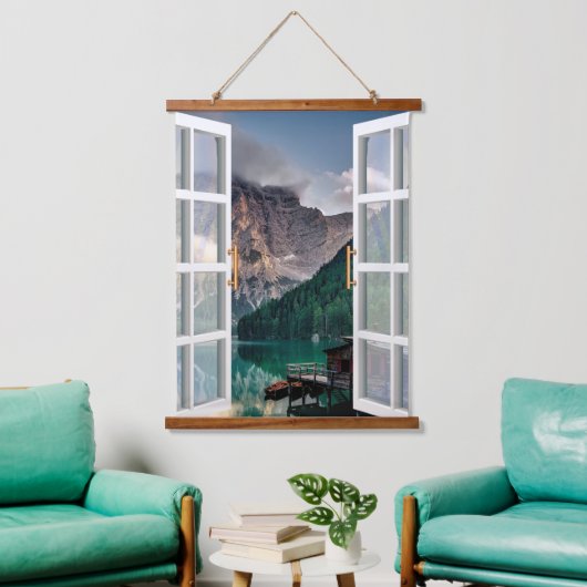 Lake House Uitzicht Hangend Wandkleed (Woonkamer)
