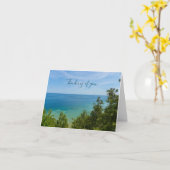 Lake Huron Lookout Thinking of You Kaart (Gele Bloem)