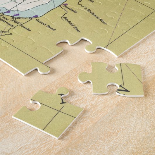 Lake Huron Map (1979) Legpuzzel (Zijkant)
