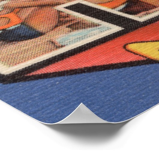 Lake Huron, Michigan - Large Letter Scenes Poster (Hoek)