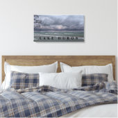 Lake Huron Snow Squalls Canvas Afdruk (Insitu (Slaapkamer))