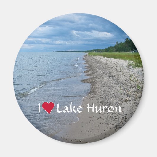 Lake Huron Summer Beach Magneet (Voorkant)