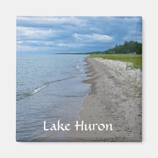 Lake Huron Summer Beach Magneet (Voorkant)