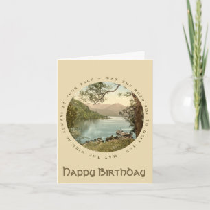 Lake in Kerry Ierland  Happy Birthday Kaart