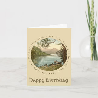 Lake in Kerry Ierland  Happy Birthday Kaart