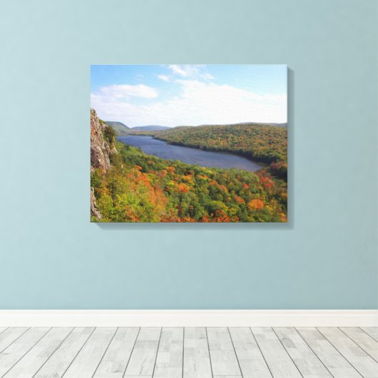 Lake in the Clouds canvas print (Insitu (Houten vloer))
