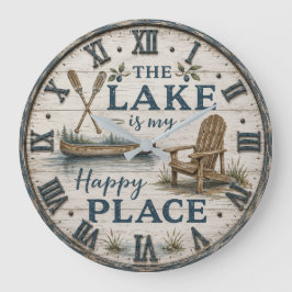Lake Is My Happy Place Canoe Cabin Lake House Grote Klok