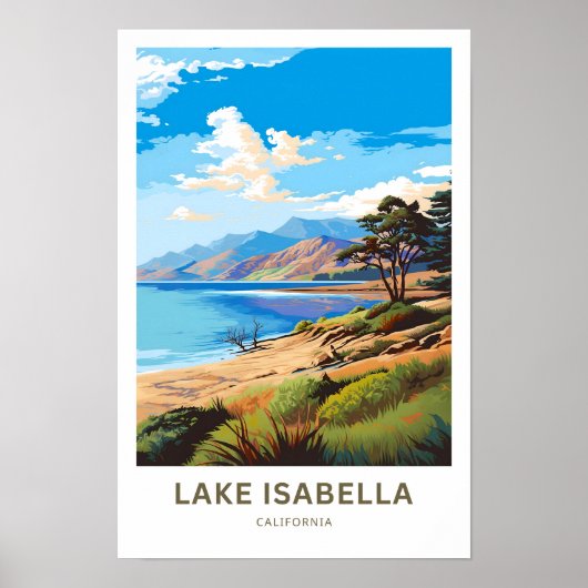 Lake Isabella California Reisprint Poster (Voorkant)